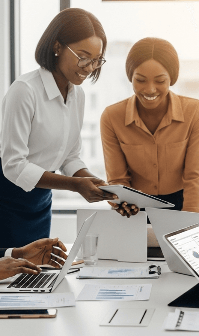 Colleagues collaborating